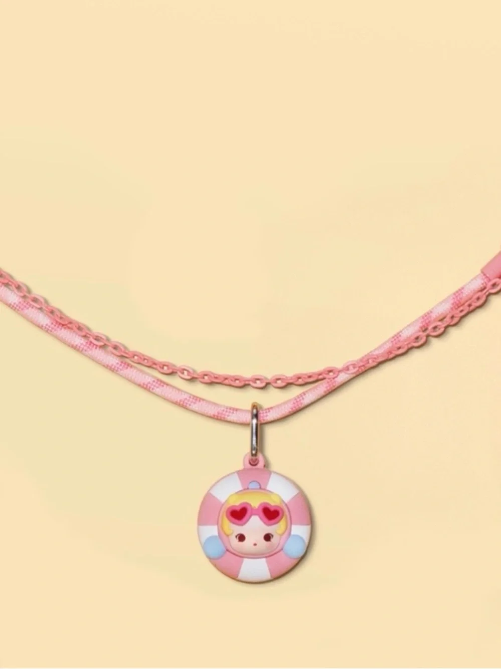 POP MART POP BEAN Island Vacation Series Multi-functional Lanyard Skullpanda